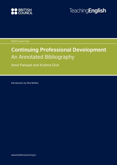 Continuing Professional Development An ... - EnglishAgenda