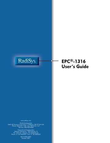 EPC-1316 User's Guide