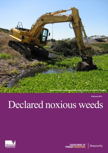 Declared noxious weeds - Civil Contractors Federation