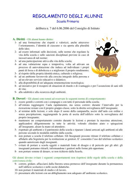 Regolamento alunni scPrimaria.pdf - Portale Sangro Aventino