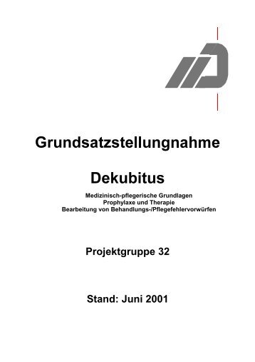 Grundsatzstellungnahme Dekubitus - MDS