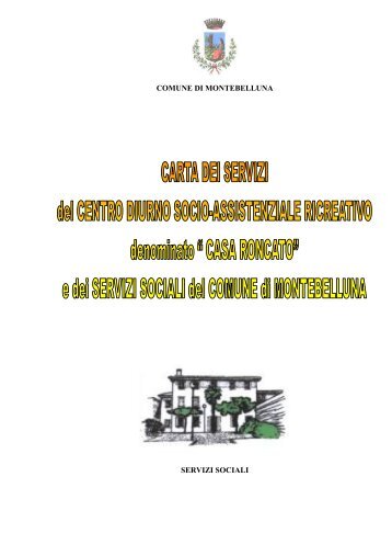 Scarica la carta dei servizi - Comune di Montebelluna