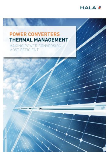 power converters thermal management - HALA Contec GmbH & Co ...