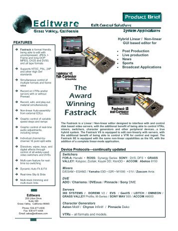 Fastrack - Editware