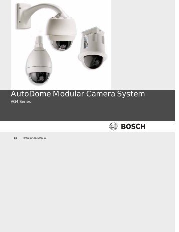 AutoDome Modular Camera System - Bosch