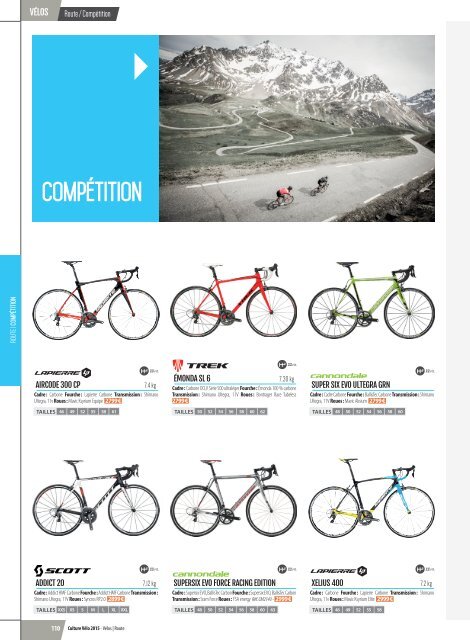 Culture Vélo - Catalogue 2015