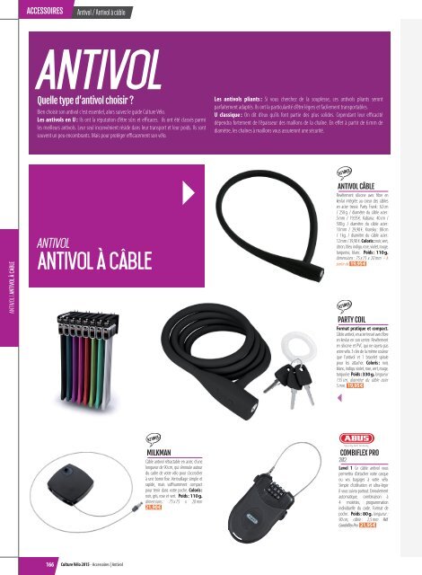 Culture Vélo - Catalogue 2015