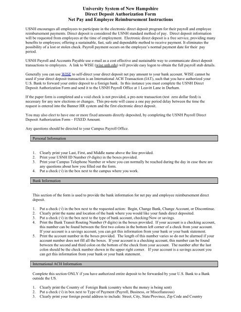 direct deposit form us bank
University System of New Hampshire Direct Deposit ... direct deposit form us bank
University System of New Hampshire Direct Deposit ...