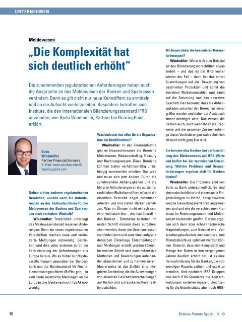 Sonderausgabe SAP. - Banken+Partner