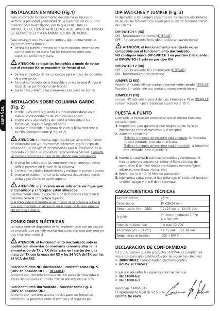 Manual de instruÃ§Ãµes (I,GB,F,E,P,D,NL) - V2