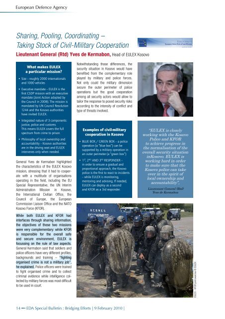 Bulletin 14 - "Bridging Efforts" Special Bulletin - European Defence ...