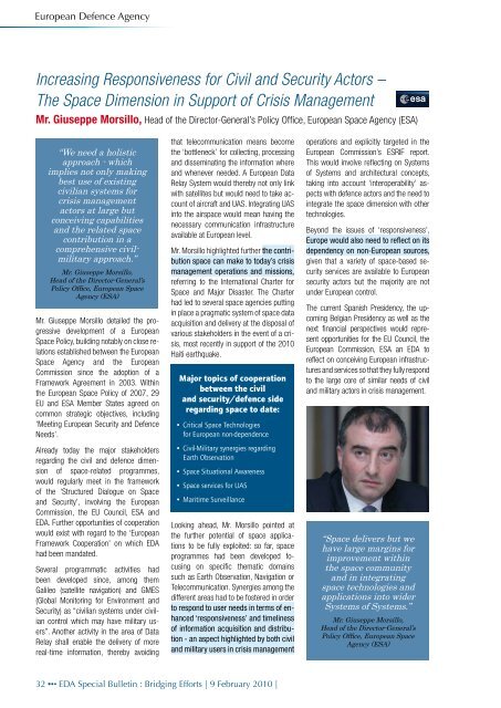 Bulletin 14 - "Bridging Efforts" Special Bulletin - European Defence ...