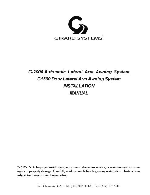 Girard Systems- Warranty and Freight Procedures
