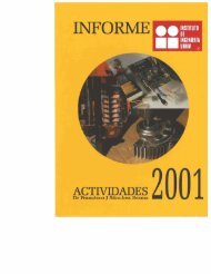 Informe de actividades 2001 - Eventos del Instituto de IngenierÃ­a ...