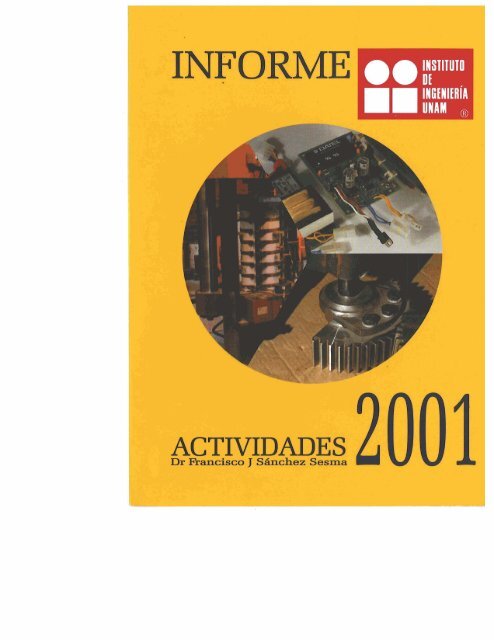 Informe De Actividades 2001 Eventos Del Instituto De Ingenieraa