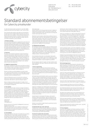 Standard abonnementsbetingelser (PDF - 69 Kb) - Telenor