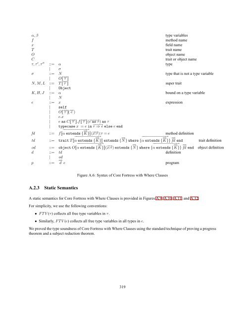 The Fortress Language Specification - CiteSeerX