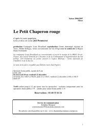 Le Petit Chaperon rouge - ThÃ©Ã¢tre de la Commune