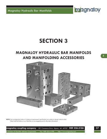 Manifold Catalog - Drive Products