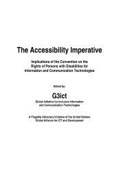 Introductory Remarks - G3ict: The Global Initiative for Inclusive ICTs