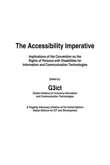 Introductory Remarks - G3ict: The Global Initiative for Inclusive ICTs