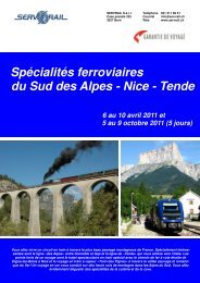 SpÃ©cialitÃ©s ferroviaires du Sud des Alpes - Nice - Tende - SERVRail