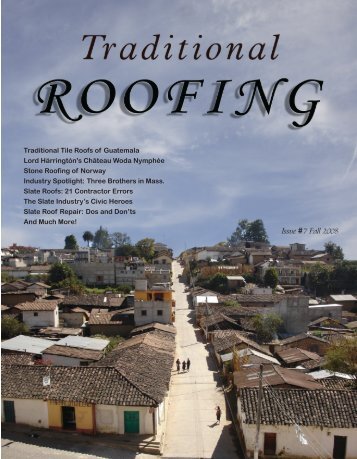 Download entire issue as PDF - Traditional Roofing Magazine