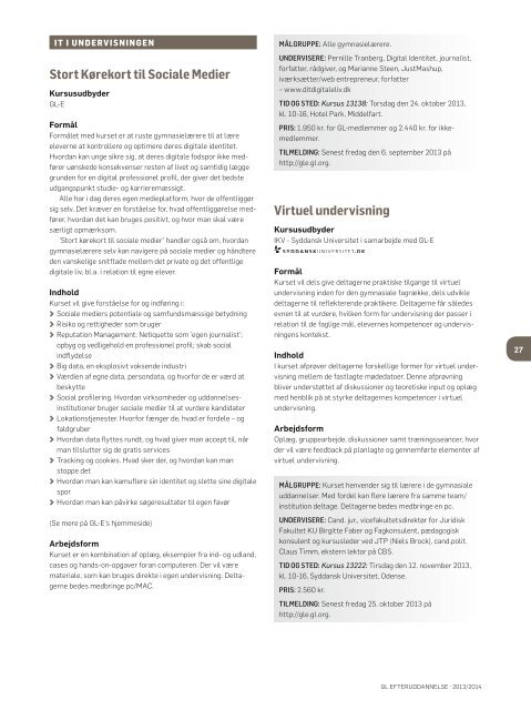 GL-E katalog 2013.pdf - Gymnasieskolernes LÃ¦rerforening