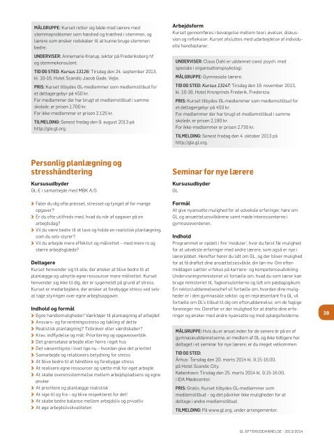 GL-E katalog 2013.pdf - Gymnasieskolernes LÃ¦rerforening