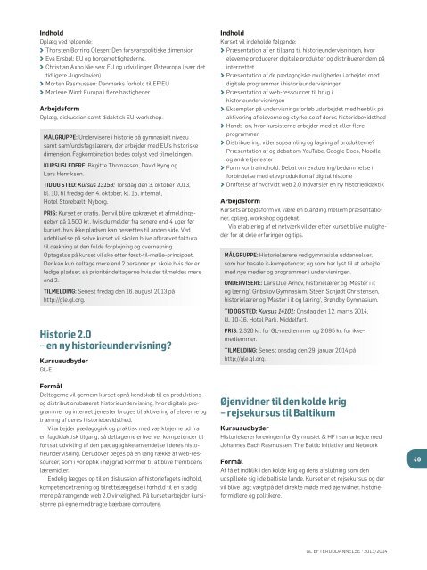 GL-E katalog 2013.pdf - Gymnasieskolernes LÃ¦rerforening