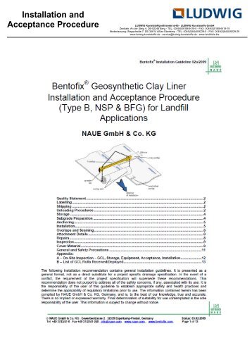 BENTOFIX installation instructions - Ludwig Kunststoffe