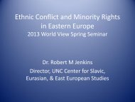 Ethnic Conflict and Minority Rights in Eastern Europe ... - World View