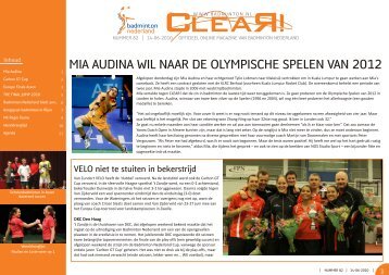 clear! 82 - Badminton Nederland
