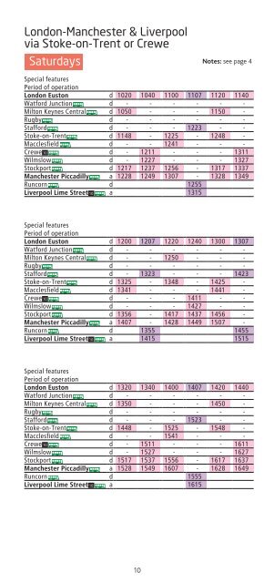 Train times - Virgin Trains