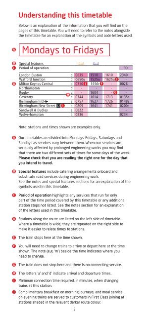 Train times - Virgin Trains