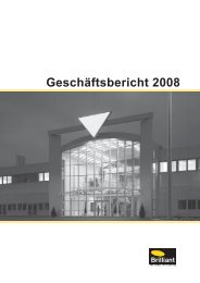 Brilliant GeschÃ¤ftsbericht 2008 - Brilliant AG