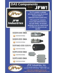 Spec Sheet Printout - JFW Industries