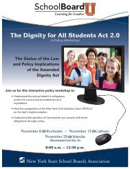 The Dignity for All Students Act 2.0 The Status of the Law and Policy ...