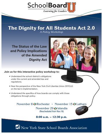 The Dignity for All Students Act 2.0 The Status of the Law and Policy ...