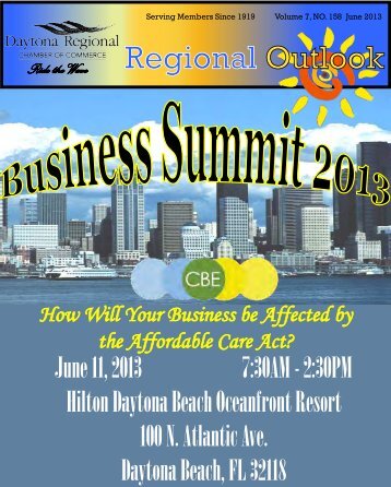 June 2013 Newsletter - Daytona Beach Chamber of Commerce