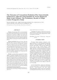 The Outcomes of Concomitant Radiation Plus Temozolomide ... - NCI