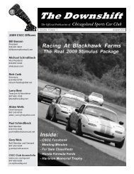 Newsletter 3 - Chicagoland Sports Car Club