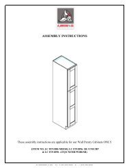 assembly instructions - Cabinets To Go