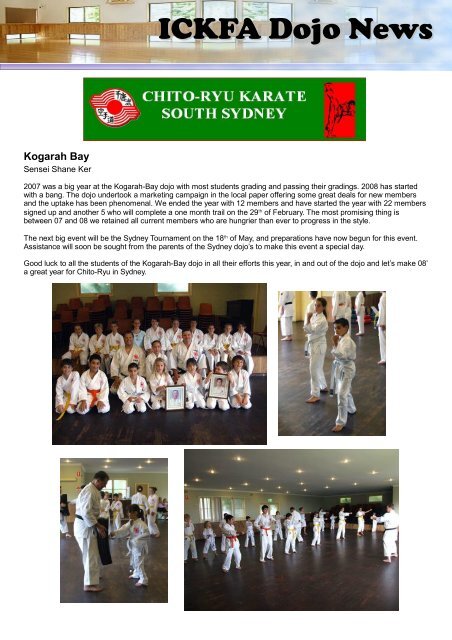 Issue 4 - March 2008 - International Chito-Ryu Karate-do Federation ...