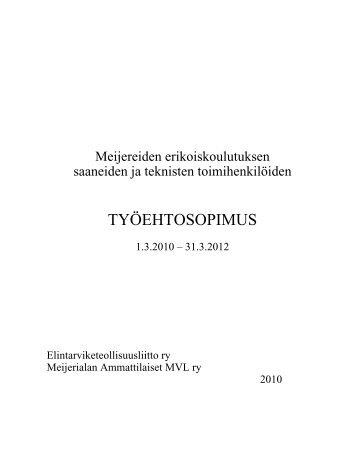 TyÃ¶ehtosopimus - Finlex