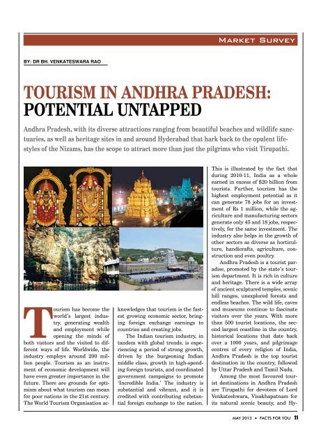 tourism in andhra pradesh: potential untapped - Facts For You