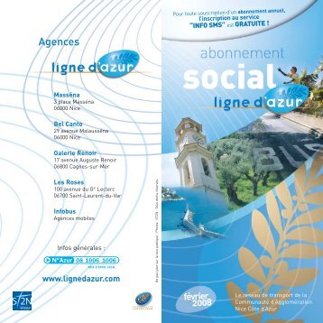 Flyer "social" - Lignes d'azur