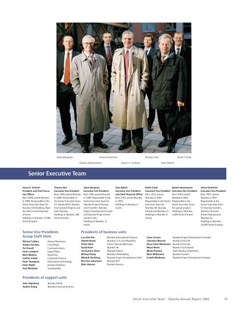 ANNUAL REPORT 2002 - Skanska