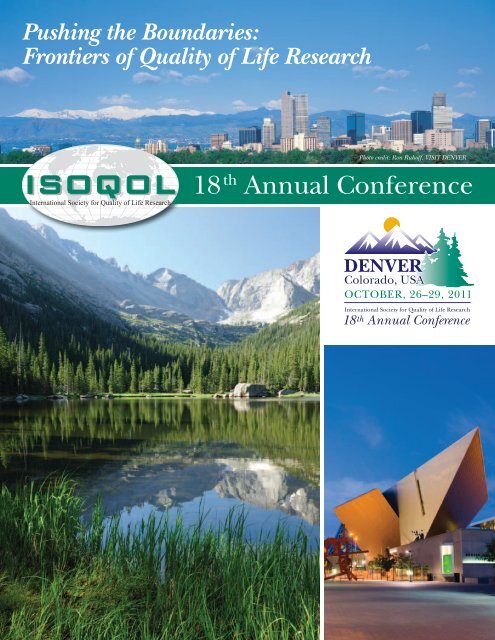 18th Annual Conference - International Society for Quality of Life ...