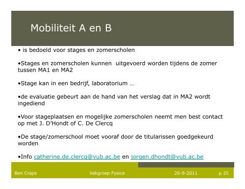 Welkom in de opleidingen Fysica en Sterrenkunde - Faculteit ...